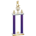 Double Purple Carbon Fiber First Place Hockey Trophy