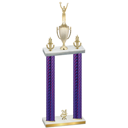 Double Purple Carbon Fiber Year Victory Trophy