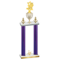 Double Purple Carbon Fiber Second Place Pickleball Trophy