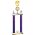 Double Purple Carbon Fiber Second Place Pickleball Trophy