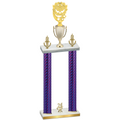 Double Purple Carbon Fiber Year Pickleball Trophy