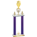 Double Purple Carbon Fiber Second Place Pickleball Trophy