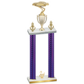 Double Purple Carbon Fiber Second Place Cars Trophy