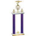 Double Purple Carbon Fiber First Place Cars Trophy