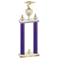 Double Purple Carbon Fiber Year Cars Trophy
