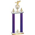 Double Purple Carbon Fiber Year Fishing Trophy