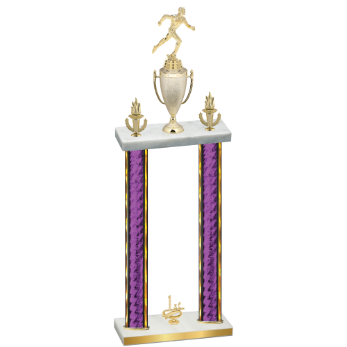 Double Purple Glacier First Place Running Trophy