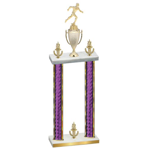 Double Purple Glacier Victory Running Trophy
