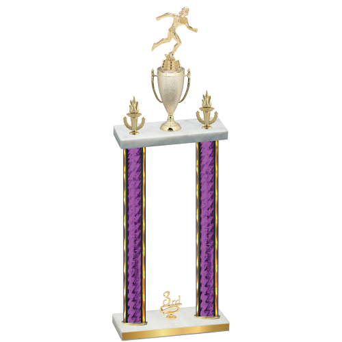 Double Purple Glacier Third Place Running Trophy