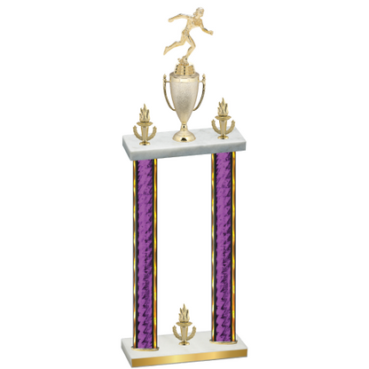 Double Purple Glacier Victory Running Trophy