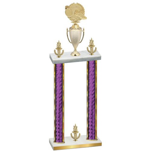 Double Purple Glacier Victory Running Trophy