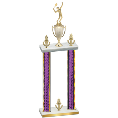 Double Purple Glacier Victory Tennis Trophy