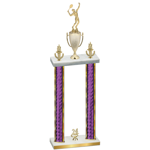 Double Purple Glacier Year Tennis Trophy