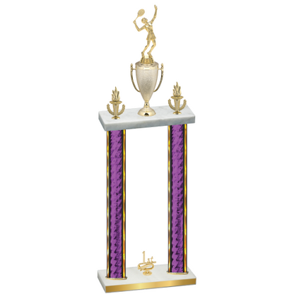 Double Purple Glacier First Place Tennis Trophy