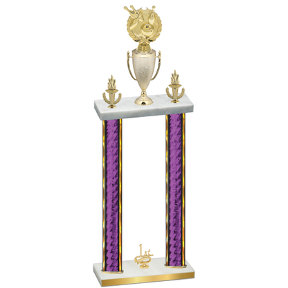 Double Purple Glacier First Place Bowling Trophy