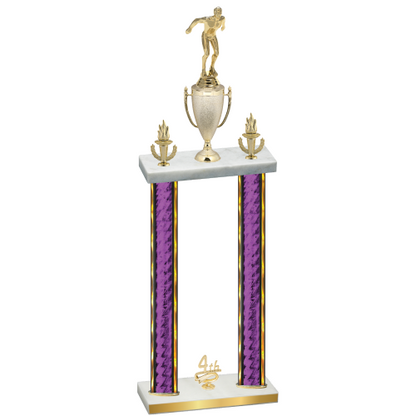 Double Purple Glacier Fourth Place Swimming Trophy