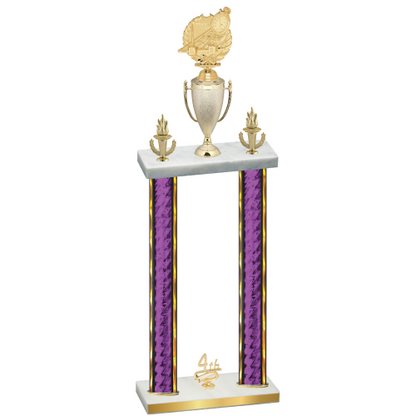Double Purple Glacier Fourth Place Swimming Trophy