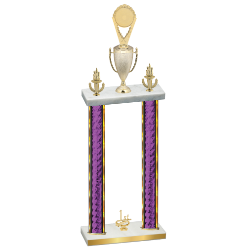 Double Purple Glacier First Place Insert Trophy