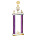 Double Purple Glacier Third Place Insert Trophy