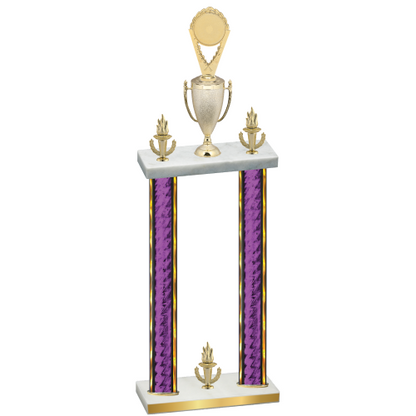 Double Purple Glacier Victory Insert Trophy