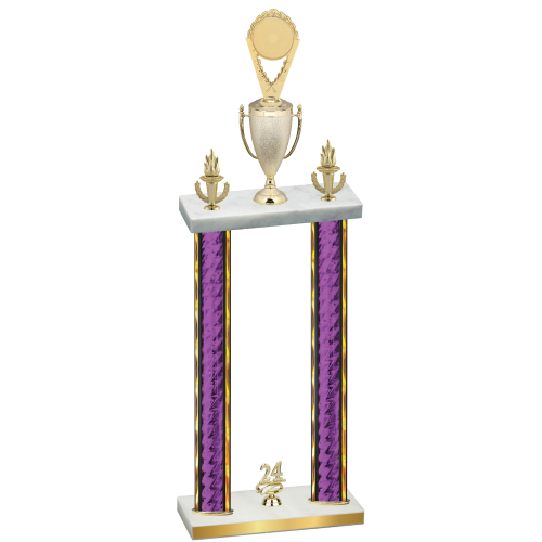 Double Purple Glacier Year Insert Trophy