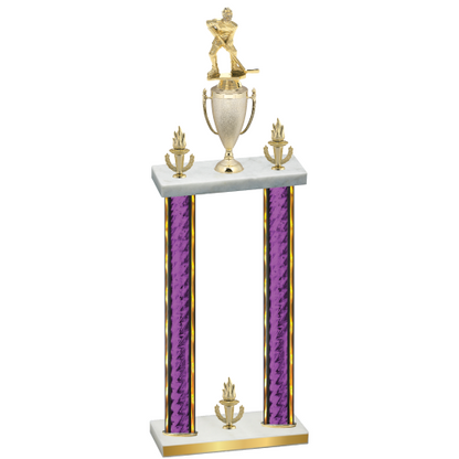 Double Purple Glacier Victory Hockey Trophy