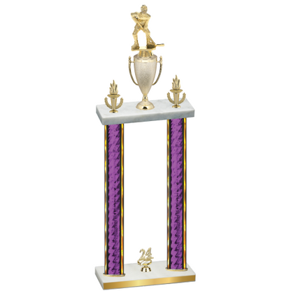 Double Purple Glacier Year Hockey Trophy