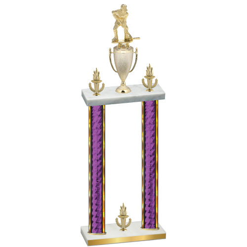 Double Purple Glacier Victory Hockey Trophy