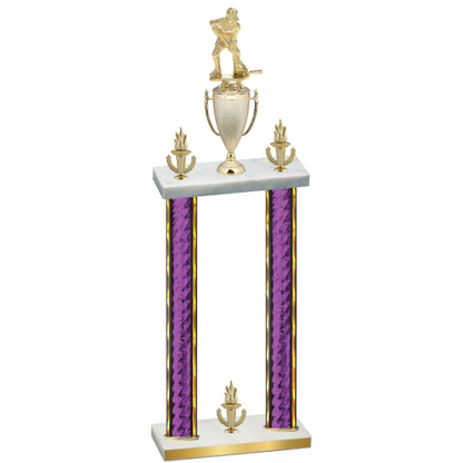 Double Purple Glacier Victory Hockey Trophy
