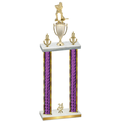 Double Purple Glacier Year Hockey Trophy