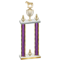 Double Purple Glacier Victory Horses Trophy
