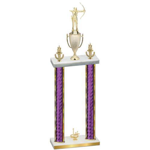 Double Purple Glacier First Place Archery Trophy