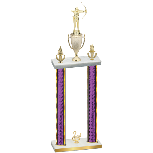 Double Purple Glacier Second Place Archery Trophy