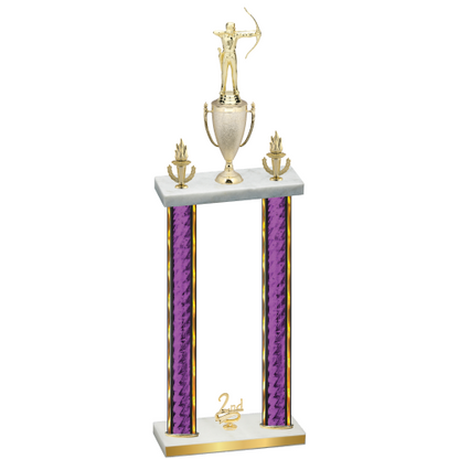 Double Purple Glacier Second Place Archery Trophy