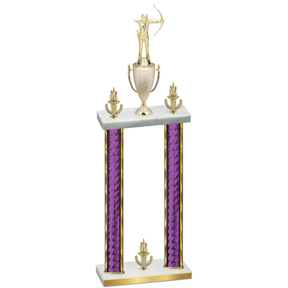 Double Purple Glacier Victory Archery Trophy