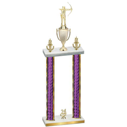 Double Purple Glacier Year Archery Trophy