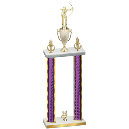 Double Purple Glacier Year Archery Trophy