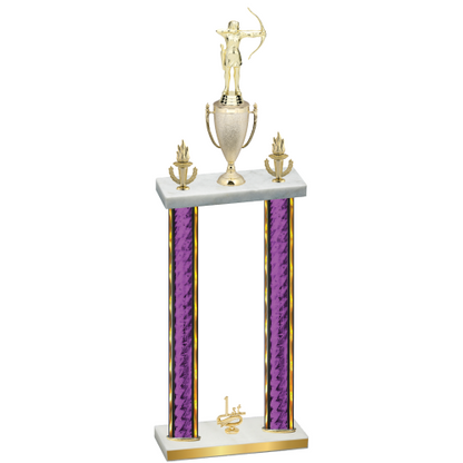 Double Purple Glacier First Place Archery Trophy