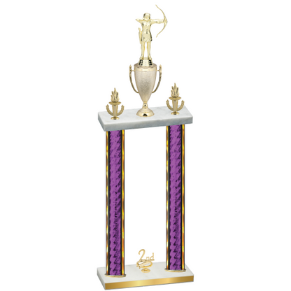 Double Purple Glacier Second Place Archery Trophy