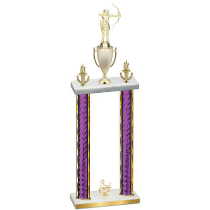 Double Purple Glacier Third Place Archery Trophy