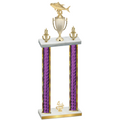 Double Purple Glacier Fourth Place Fishing Trophy