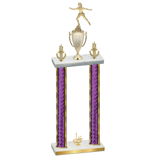 Double Purple Glacier First Place Skater Trophy