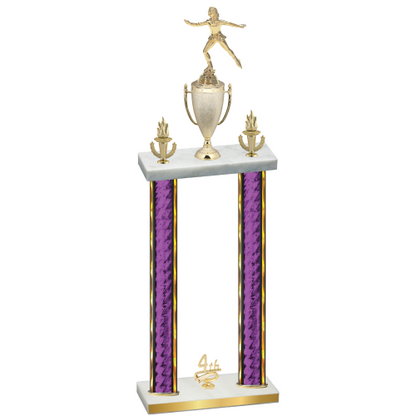 Double Purple Glacier Fourth Place Skater Trophy