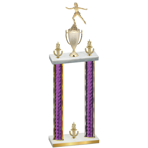 Double Purple Glacier Victory Skater Trophy