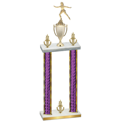 Double Purple Glacier Victory Skater Trophy