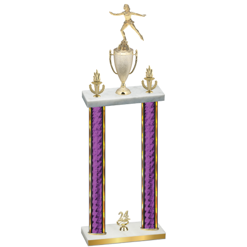 Double Purple Glacier Year Skater Trophy