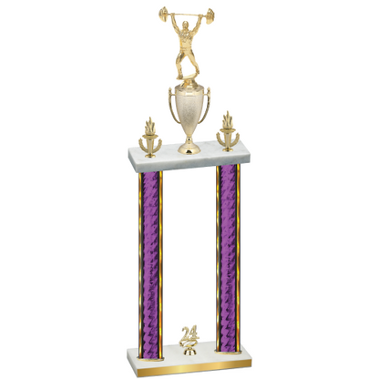 Double Purple Glacier Year Weights Trophy