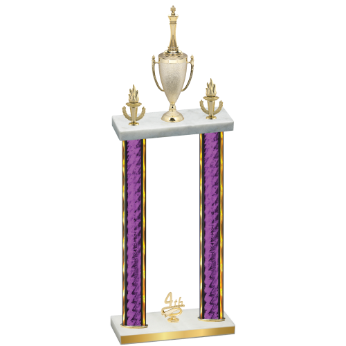 Double Purple Glacier Fourth Place Chess Trophy