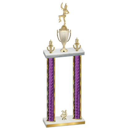 Double Purple Glacier Year Majorette Trophy