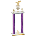 Double Purple Glacier Fourth Place Fishing Trophy